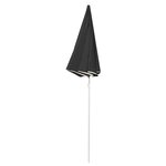 vidaXL Parasol d'extérieur avec mât en acier Anthracite 180 cm