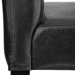 Tectake lot de 4 chaises de bar - noir