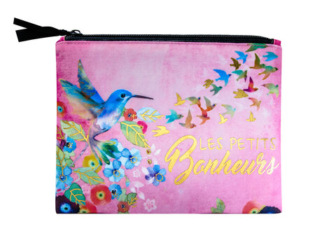 Pochette 20 x 15 cm rose - Colibri