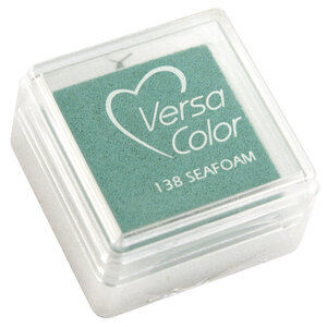 Tampon encreur "Versacolor" vert marin 2 5x2 5 cm