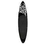 vidaXL Ensemble de planche SUP gonflable 320x76x15 cm Noir