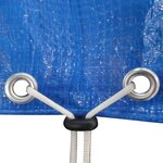 vidaXL Housse de trampoline PE 300 cm 90 g/m²