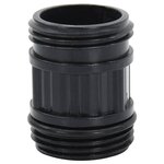 vidaXL Tuyau d'aspiration avec raccords en PVC noir 1" 10 m PVC