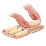 Moule petits pains silicone 6 empreintes 14 x 5 5 cm