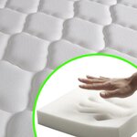 vidaXL Matelas en mousse à mémoire de forme 200 x 160 x 17 cm
