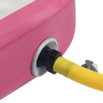vidaXL Tapis gonflable de gymnastique avec pompe 200x200x10cm PVC Rose