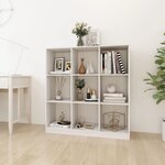 vidaXL Bibliothèque/Séparateur de pièce Blanc 104x33 5x110 cm Pin