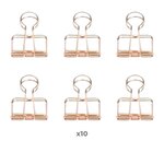 60 pinces double-clip cuivrées