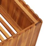 vidaXL Lit surélevé de jardin 100x100x25 cm Bois massif d'acacia