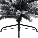 vidaXL Sapin de Noël mince pré-éclairé et boules vert 120 cm PVC