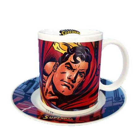 Coffret mug et assiette superman