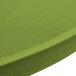 vidaXL Housse de table extensible 2 Pièces 60 cm Verte
