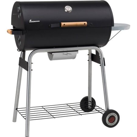 LANDMANN Barbecue a charbon Black Taurus 660 - Acier émaillée