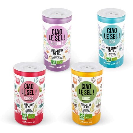 4 substituts de sel - Doux  corsé  acidulé  iodé