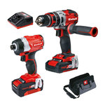 Einhell kit d'outil électrique 18v twin pack bl