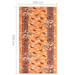 vidaXL Tapis BCF Terre cuite 100x200 cm