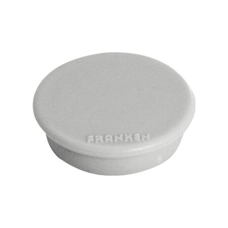 Lot de 10 Aimants de fixation Force 1500g Diam 38 mm Gris FRANKEN