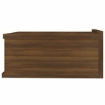 vidaXL Tables de chevet flottantes 2 Pièces Chêne marron 40x30x15 cm