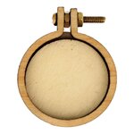 10 pendentifs ronds à broder 2 4 cm