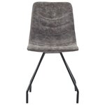 vidaXL Chaises à manger lot de 2 marron foncé similicuir