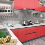 vidaXL Film autoadhésif pour meubles Rouge 500x90 cm PVC