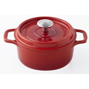 INVICTA Cocotte ronde - Ø 24 cm - Rubis - Tous feux dont induction
