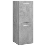 vidaXL Ensemble de meubles de salle de bain Gris béton Aggloméré