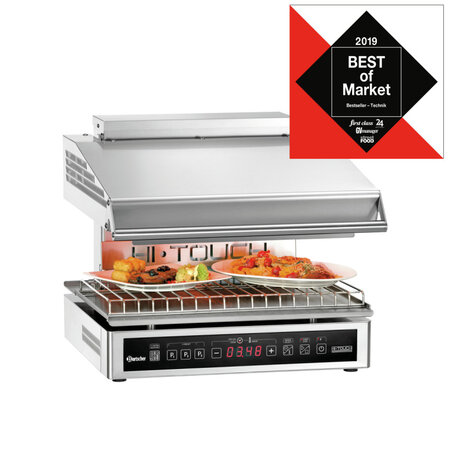 Salamandre de cuisine électrique hi-light premium - bartscher -  - acier inoxydable 585x600x515mm