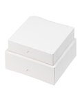 (1 Paquet  50 BoîteS) Boîte pâtissière 26 x 26 x 5cm