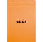 Bloc de direction orange 80 feuilles (160 pages) format a4 réglure 5x5 rhodia