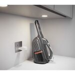 BLACK+DECKER BHHV520JF-QW - Aspirateur à main - Dustbuster Lithium 18V - 2 vitesses - Autonomie 40min - Noir argent Titanium