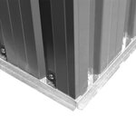 vidaXL Abri de stockage pour jardin Métal Gris 257 x 205 x 178 cm