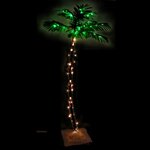 vidaXL Palmier à LED 88 LED Blanc chaud 150 cm
