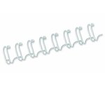 Baguettes à anneaux métalliques  format a4  8 mm  blanc paquet 100 fellowes