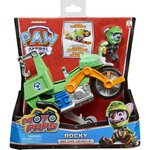 Pat patrouille - vehicule + figurine amovible rocky moto pups paw patrol - moto rétrofriction - 6060545 - jouet enfant 3 ans et +