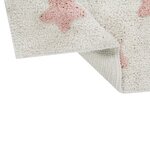 Tapis coton lavable étoiles Nude - 120 x 160 cm