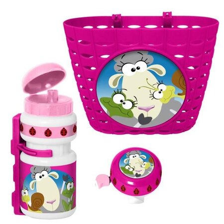LES ANIMAUX DE LA FERME Pack Accessoires - Corbeille - Bidon - Sonnette