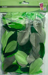 Plumes coupées camaieu vert 10g 6cm