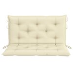 vidaXL Balancelle 2 places feuilles de palmier et coussin 202cm Bambou