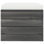 vidaXL Salon palette de jardin 10 Pièces avec coussins Bois de pin massif