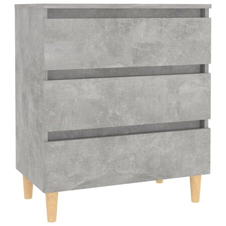 vidaXL Buffet Gris béton 60x35x69 cm Aggloméré