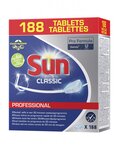 Sun Classique, tablettes de lavage lave-vaisselle cycle court - Baril de 188 pastilles (boîte 188 unités)