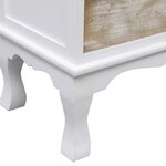 vidaXL Armoire à tiroirs Blanc 50 x 30 x 80 cm Bois