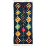 Tapis Berbere Color - 80 x 180 cm - Bleu