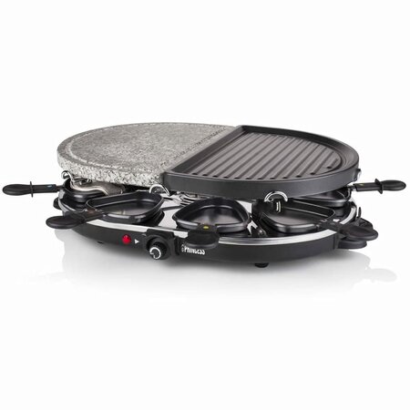 Princess Gril à raclette en pierre avec 8 poêles 1200 W 162710
