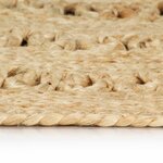 vidaXL Tapis fait à la main Jute tressée 120 cm