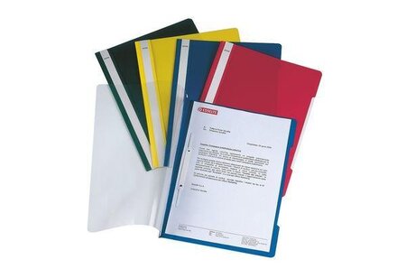 Lot de 25 chemise à lamelle standard a4 pvc vert clair leitz