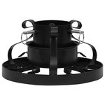 vidaXL Support de sapin de Noël Noir 29x29x15 5 cm