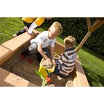 Axi aire de jeu avec échelle  toboggan et bac à sable sarah bois