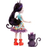 Enchantimals collines fertiles poupée ciesta chat 15 cm et pounce